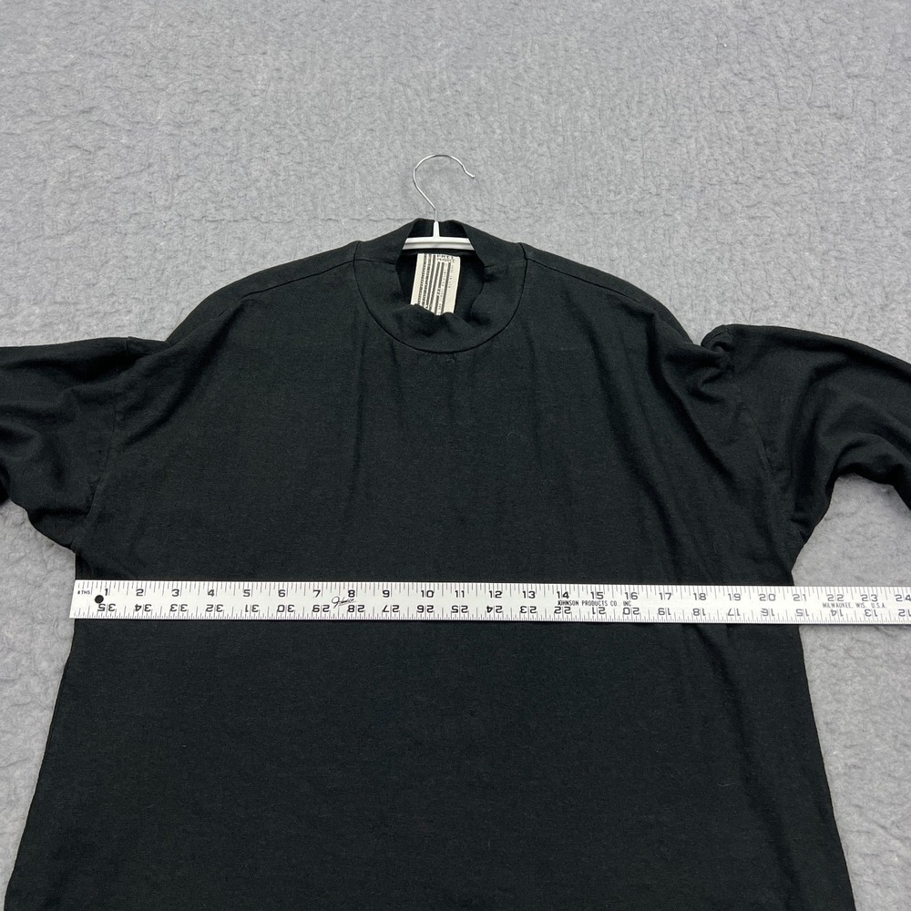 Free People Top Women's Large Black Hemp Organic Mock Lightweight‎ Stretch Shirt - Picture 5 of 10